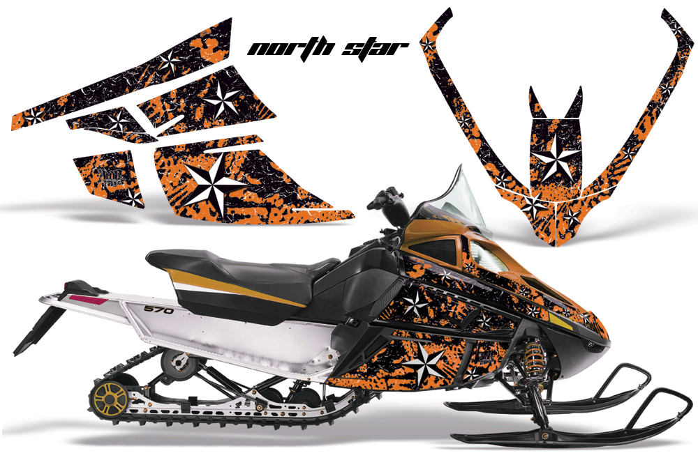 Arctic Cat F Series Graphics Kits Northstar orange